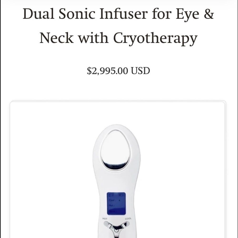 NIB-LUMIERE-DUAL SONIC INFUSER FACE & EYE - Picture 1 of 16